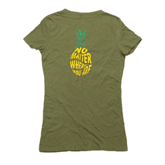 Women's No Matter Where You Are Pineapple Hemp T-Shirt