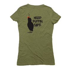 Women's Keep Puffin Safe Hemp T-Shirt