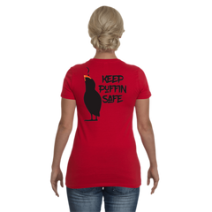 Women's Keep Puffin Safe Cotton T-Shirt