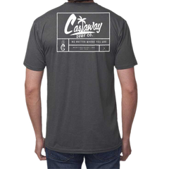 Castaway Surf Box Logo (White) Bamboo T-Shirt