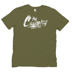 Castaway Surf Logo (White) Hemp T-Shirt