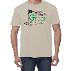 Always Hitting the Green (Black) Bamboo T-Shirt