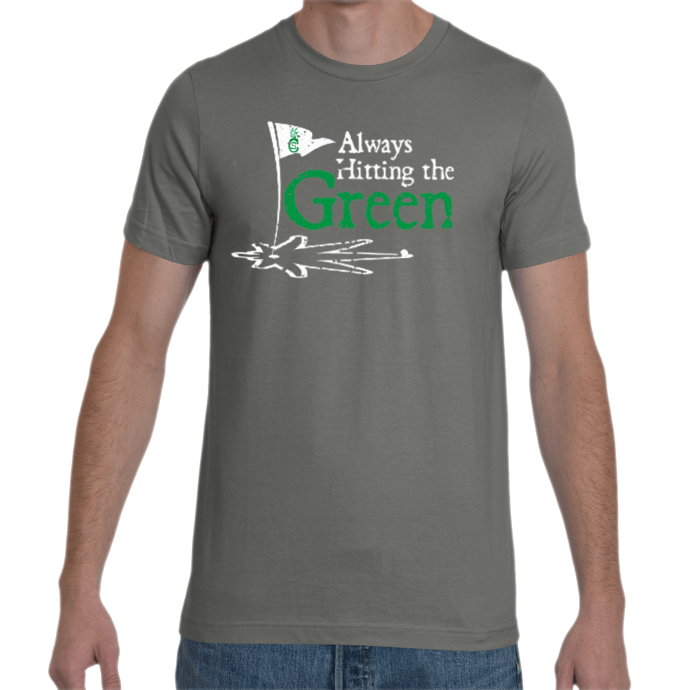 Always Hitting the Green (White) Cotton T-Shirt
