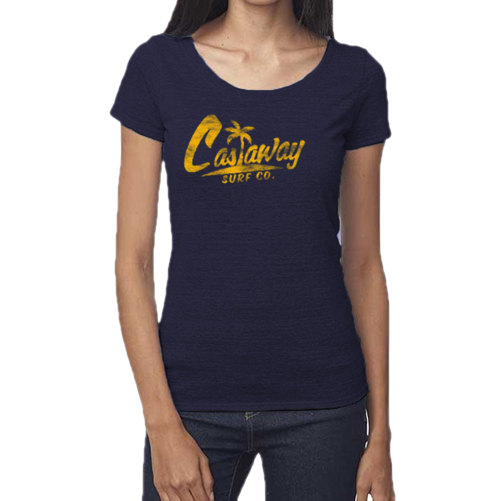 Women's Castaway Surf Logo (Country Roads Edition) Bamboo T-Shirt