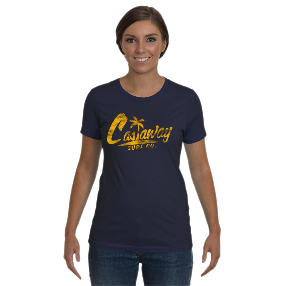 Women's Castaway Surf Logo (Country Roads Edition) Cotton T-Shirt