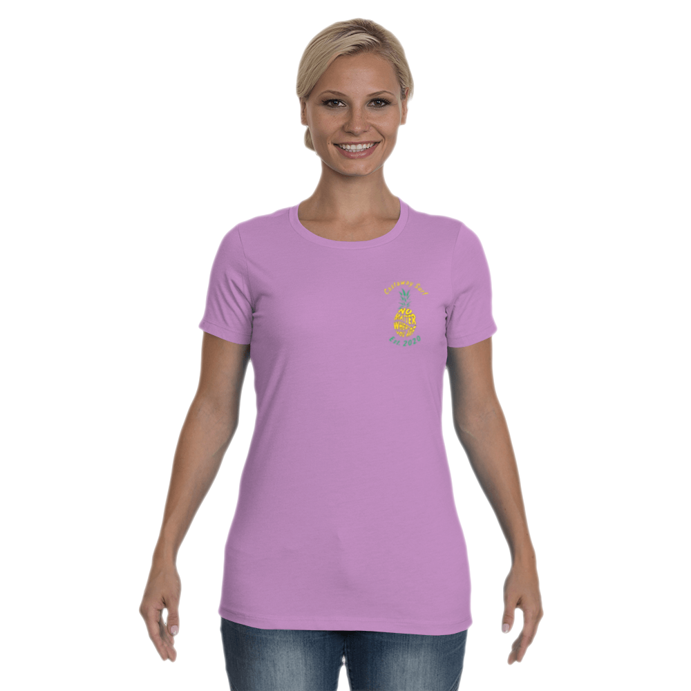 Women's No Matter Where You Are Pineapple Front Cotton T-Shirt