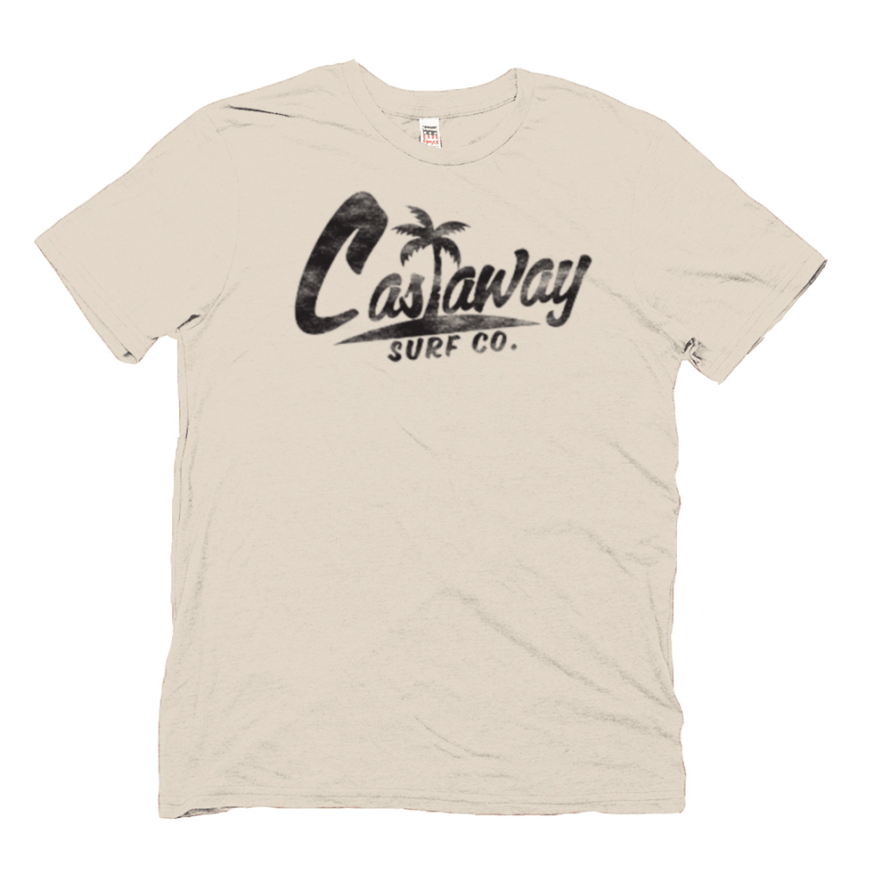 Castaway Surf Logo (Black) Hemp T-Shirt