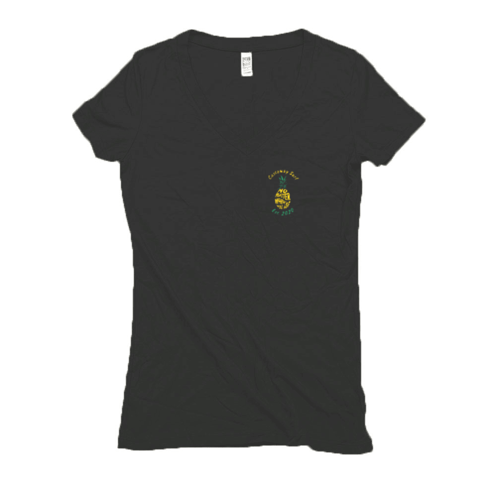 Women's No Matter Where You Are Pineapple Front Hemp T-Shirt