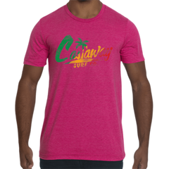 Castaway Surf Logo (Rasta Edition) Cotton T-Shirt
