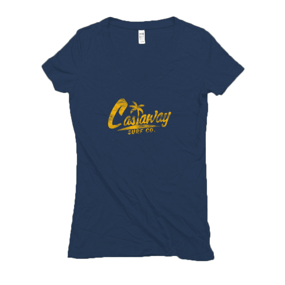Women's Castaway Surf Logo (Country Roads Edition) Hemp T-Shirt