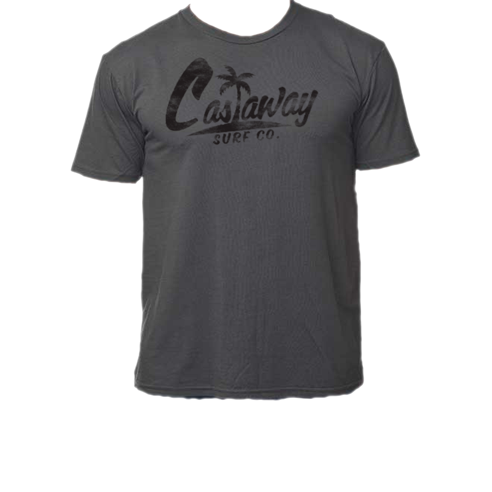 Castaway Surf Logo (Black) Bamboo T-Shirt