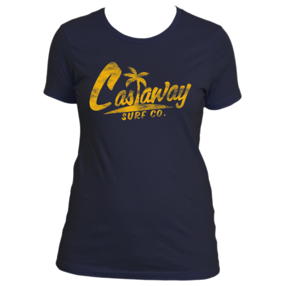 Women's Castaway Surf Logo (Country Roads Edition) Cotton T-Shirt